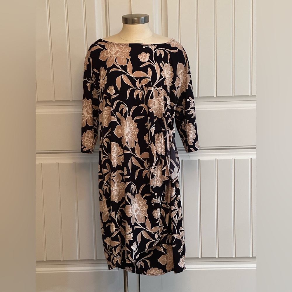 Signature by Robbie Bee Floral Print Tie-Waist Easter Dress – Size 1X